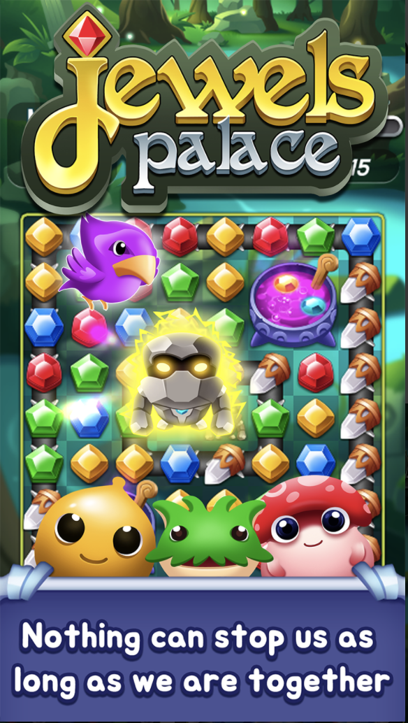 Jewels Palace World match 3 puzzle master Unity Source